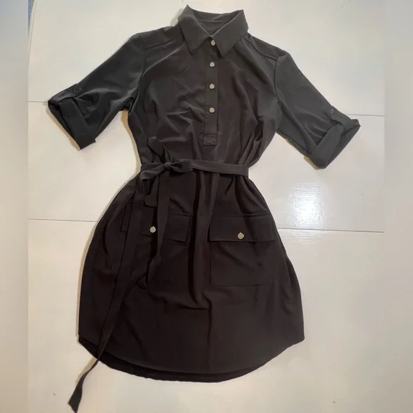 New York & Company Black Tunic MIDI Dress Medium - Picture 2 of 11